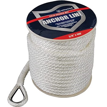 Attwood Solid Braid MFP Anchor Line with Thimble