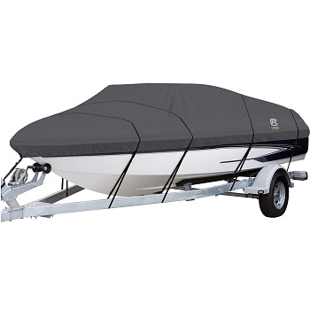 Classic Accessories StormPro Heavy-Duty Boat Cover with Support Pole