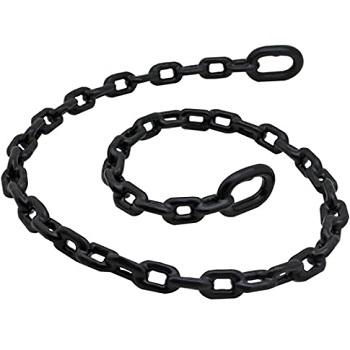 Extreme Max Vinyl-Coated Anchor Chain 1/4" x 4' / Black