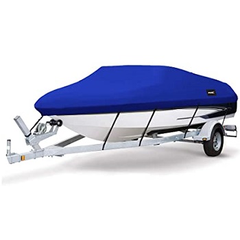 MSC Heavy Duty 600D Marine Grade Polyester Canvas Trailerable Waterproof Boat Cover