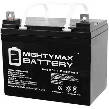 Mighty Max 12V 35AH Replacement Battery for Light Trolling Motor