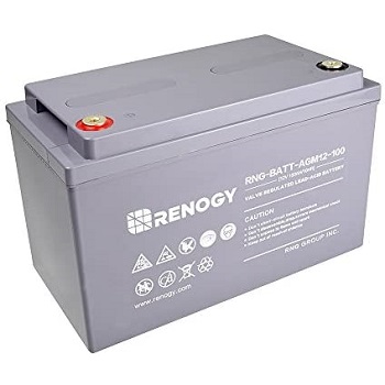 Renogy Deep Cycle AGM Battery 12 Volt 100Ah