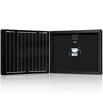 ACOPOWER 50W Mono Solar Panel 12V for Battery Charging