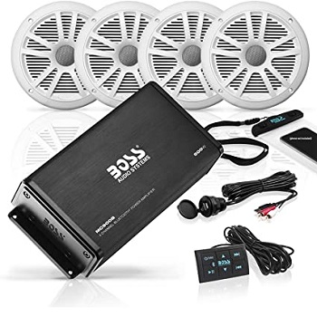 BOSS Audio Systems Marine Weatherproof Amplifier and Speaker