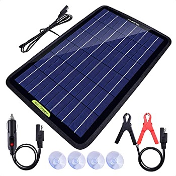 ECO-WORTHY 12 Volts 10 Watts Portable Solar Panel for Boats