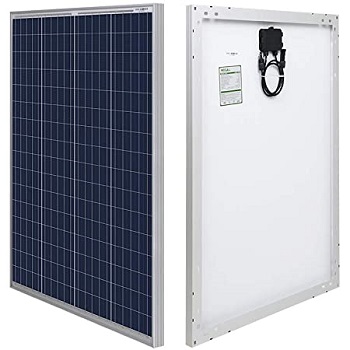 HQST 100 Watt 12 Volt Polycrystalline Solar Panel Power for Boats