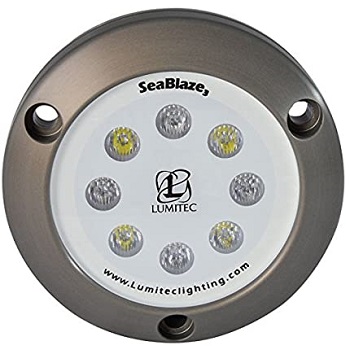 Lumitec SeaBlaze3 LED Underwater Boat Light, Surface Mount, Non-Dimmable