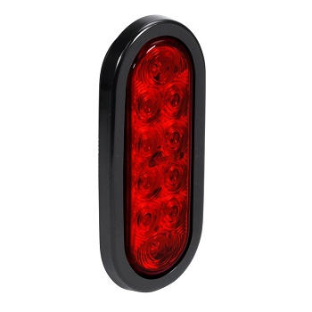 Online Red Store Waterproof Red Oval LED Trailer Tail Light Kit