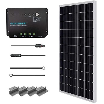 Renogy 100 Watts 12 Volts Monocrystalline Solar Starter Kit