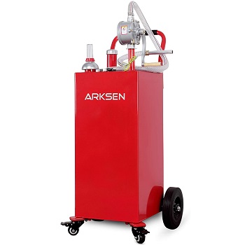 Arksen 35 Gallon Portable Gas Caddy Fuel Storage Tank