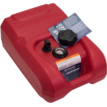 Attwood Portable 12-Gallon Marine Fuel Tank EPA CARB Certified