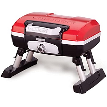 Cuisinart CGG-180T Petit Gourmet Portable Tabletop Gas Grill Red